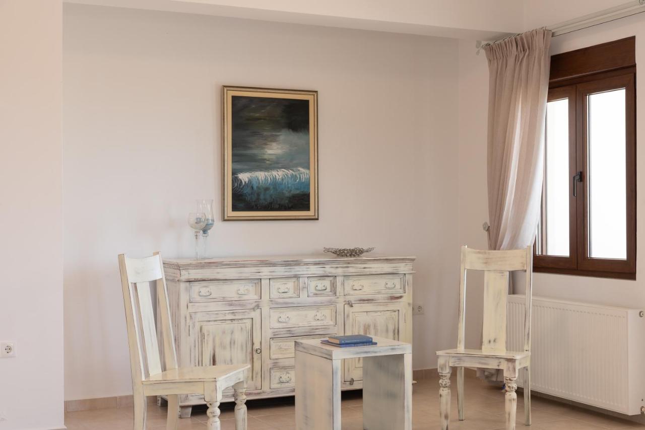 Family Villa Rousa In Rethymno With Pool, Bbq And Kids Area Лутра Экстерьер фото
